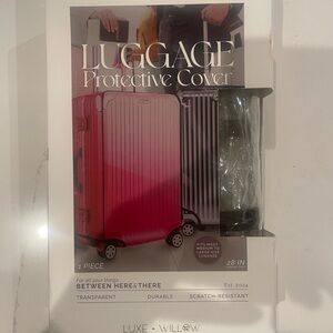 Luxe + Willow Transparent Luggage Protective Cover